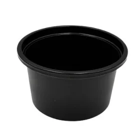Öntetes alj 80 ml PP fekete (tető: 22400092)