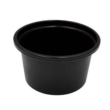 Öntetes alj 80 ml PP fekete (tető: 22400092)