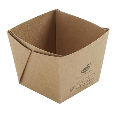 DUPLIKÁCIÓ Duni 188113 ecoecho cube mini doboz, barna, PLA, 75x75x60mm, 250ml