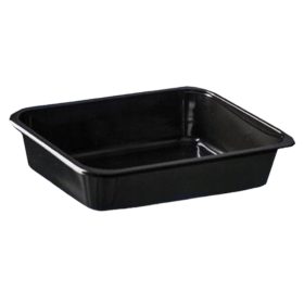   Fóliázható gasztro tálca PP fekete 187x137x50mm 850 ml (GuillinPL) (tető:W2/601)