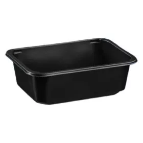   Fóliázható gasztro tálca PP fekete 187x137x63mm 1000ml (GuillinPL) (tető:W2/601)