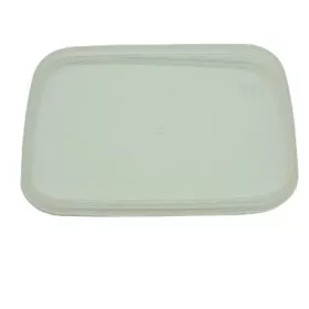   Dézsmazáras szögletes tálka tető 250 ml PP víztiszta - 110x88mm