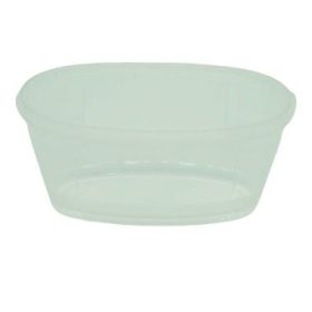   Dézsmazáras ovális tálka 480 ml PP víztiszta (tető: 23200038, 23200056)