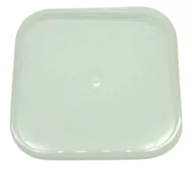   Dézsmazáras szögletes tálka tető 500 ml PP víztiszta 100x100 mm