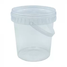 Vödör füllel tető 1080-1180 ml PP natúr