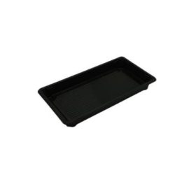   Sushi tálca - 176x96x20 mm - PET fekete (Coveris PL) (tető: 23600002)