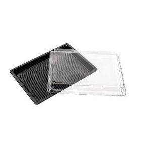   Sushi tálca tető - 176x96x30 mm - PET víztiszta (Coveris PL)