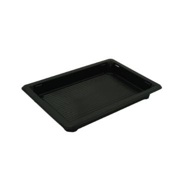 Sushi tálca - 171 x 120 x 30 mm - PET fekete (Coveris PL) (tető: 23600012)
