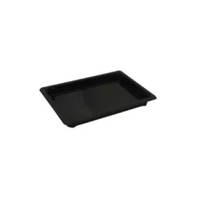   Sushi tálca - 190x134x20 mm - PET fekete (Coveris PL) (tető: 23600014)
