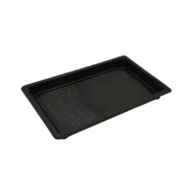   Sushi tálca - 255x185x20 mm - PET fekete (Coveris PL) (tető: 23600017)