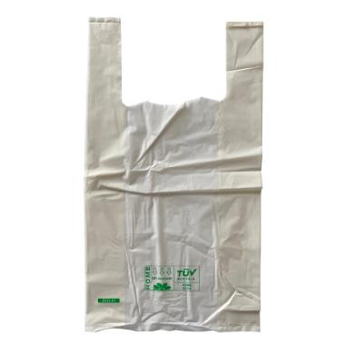 BIO ingvállas táska, komposztálható, 270+2x70x500mm, 40mc, OK HOME compost