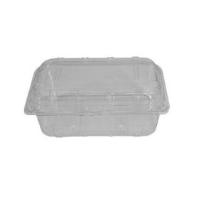   PET Gyümölcskosár tetővel víztiszta 190x115x80mm (F500/CL80) TR