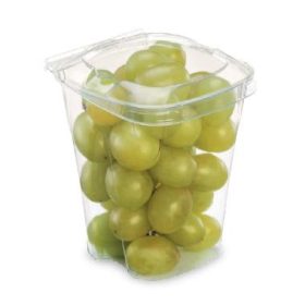   RPET Gyümölcsös doboz perforált 76x76x85mm (F-20/CL-55) TR