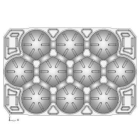   Dinnyealátét papír M10 natur, 60x40cm 4800 db/raklap   48csom/raklap