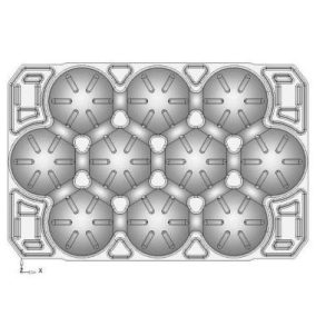   Dinnyealátét papír M10 natur, 60x40cm 4800 db/raklap   48csom/raklap