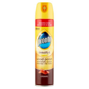 Pronto Classic Wood fa bútorápoló aeroszolos 250ml