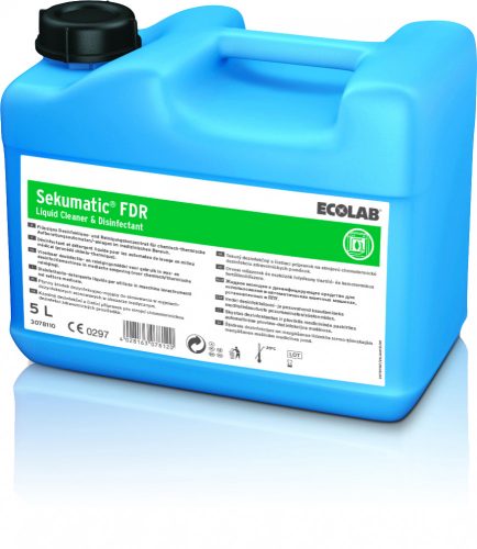 Ecolab Sekumatic FDR folyékony fertötlenítő és tisztítószer, 5L, 3 kanna/karton
