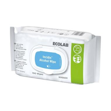 Ecolab Incidin Alcohol wipe, fertőtlenítő kendő, 100 lap/csomag