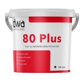   DWA 80 Plus fertőtlenítő kendő 300 lap/vödör (22*20cm kendőméret)