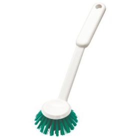   Haug 1583 mosogatókefe kerek fejjel PBT Ø0,35mm zöld erős szőr, PP, 255xØ70x60mm