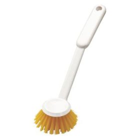   Haug 1584 mosogatókefe kerek fejjel PBT Ø0,35mm sárga erős szőr, PP,255xØ70x60mm