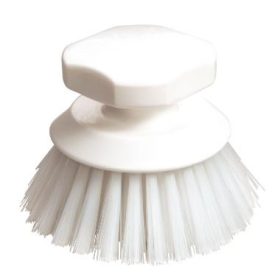   Haug 87430 gombkefe, PBT fehér kemény szőrrel, PP, fehér, 90 x Ø 120mm