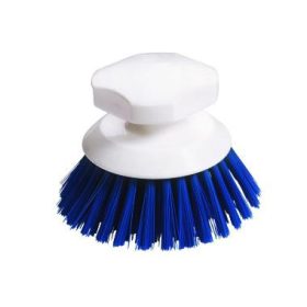   Haug 87432 gombkefe, PBT kék kemény szőrrel, PP, fehér, 90 x Ø 120mm