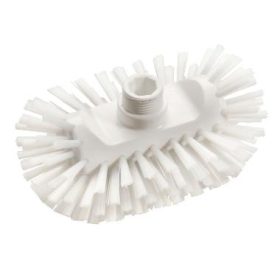   Haug 8760 tartálymosó kefe, PBT fehér erős szőrrel, PP, fehér, 200x125x105mm