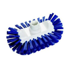   Haug 87602 tartálymosó kefe, PBT kék erős szőrrel, PP, fehér, 200x125x105mm