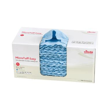 Vileda Microtuff Easy mikroszálas törlőkendő, kék, 30x30cm, 50db/csomag