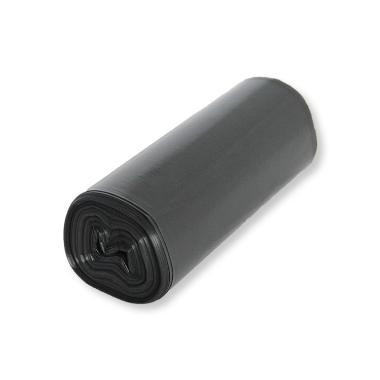 PE szemeteszsák, fekete, 30 mk, 100x110cm-es, 180L, 100 db/csomag