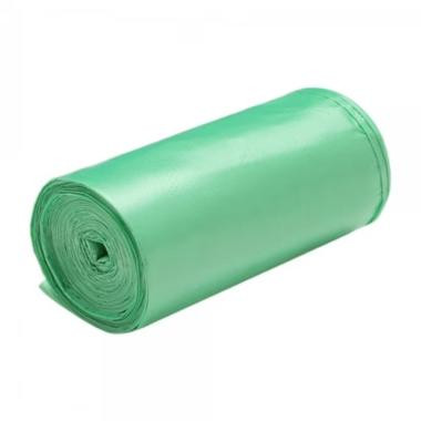 PE szemeteszsák, zöld, 25 mk, 60x70 cm-es, 100 db/csomag