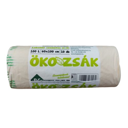 BIO szemeteszsák komposztálható 100L 600x1000x0,020mm 10db/tek. OK HOME compost