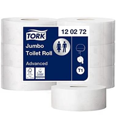 Tork 120272 Advanced jumbo WC papír, fehér, 2 rét, 360m, 1800lap (T1 )