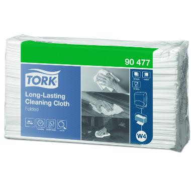 Tork 90479 többször használatható tiszítókendő, hajtott fehér, 90 db/csomag, W4