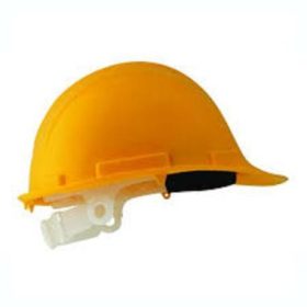   SE1701S PP munkavédelmi sisak, 6 pontos rögzítéssel, sárga