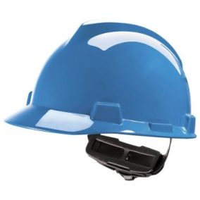   MSA V-Gard sisak, Kék, gyorsbeállítós fejkosár, nem szellőző