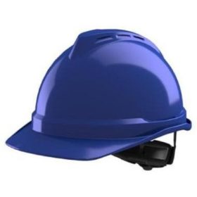   MSA V-Gard 500 szellőztetett sisak, kék, gyorsbeállítós fejkosárral