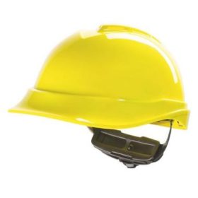   MSA V-Gard 200 sisak, sárga, gyorsbeállítós fejkosár, nem szellőző