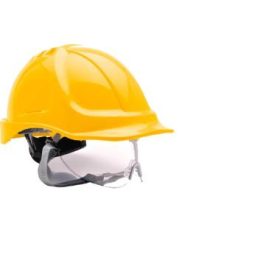  Portwest PW55 Endurance védősisak védőszemüveggel citromsárga színben