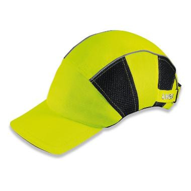 uvex 9794800 u-cap Hi-Vis beütődés ellen védő sapka, citromsárga 55-59cm