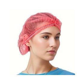 HPC DM01RE PP csíkba összehúzott hajháló, piros