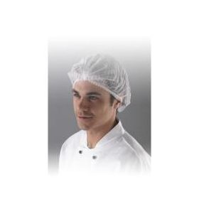 HPC DM01WH PP csíkba összehúzott hajháló, fehér