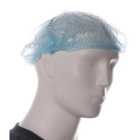   MJ 32-010 PP csíkba összehúzott detektálható hajháló, 50cm, kék