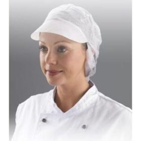   HPC DM03WH Egyszer használatos sildes sapka, hátul hajvédővel M