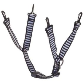   MSA 4 pontos állszíj V-Gard 520 esetén, zebracsíkos szövet, kettéágazó