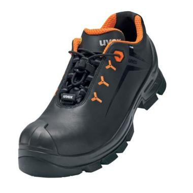 uvex 65222 uvex 2 VIBRAM S3 HI HRO SRC bőr félcipő, fekete/narancs, 11 széles 36