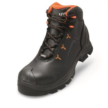 uvex 65234 uvex 2 VIBRAM S3 HI HRO SRC fűzős bakancs,fekete/narancs,14 széles 36