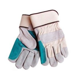   Cerva Magpie kombinált kesztyű, hasított marhabőr, textil kézhát, 10-es méret