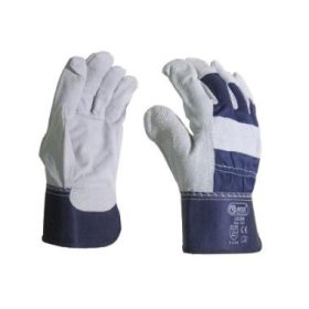   BUFFALO-A Hasított marhabőr kesztyű, kék, nagy igénybevételhez 9,5
